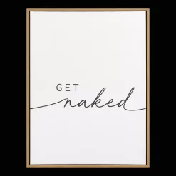 Bouclair Get Naked Framed Art* Bathroom Wall Decor