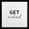 Bouclair Get Naked Printed Canvas* Bathroom Wall Decor