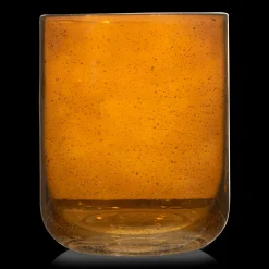 Bouclair Glass Amber Candle Holder* Candles & Candle Stick Holders|Home Decorative Items & Objects