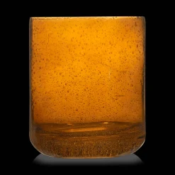 Bouclair Glass Amber Candle Holder* Home Decorative Items & Objects|Candles & Candle Stick Holders