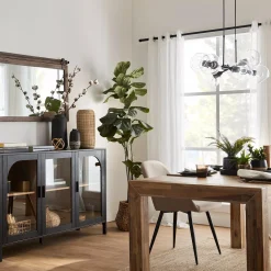 Bouclair Glass and Metal Ceiling Lamp* Ceiling Lamps