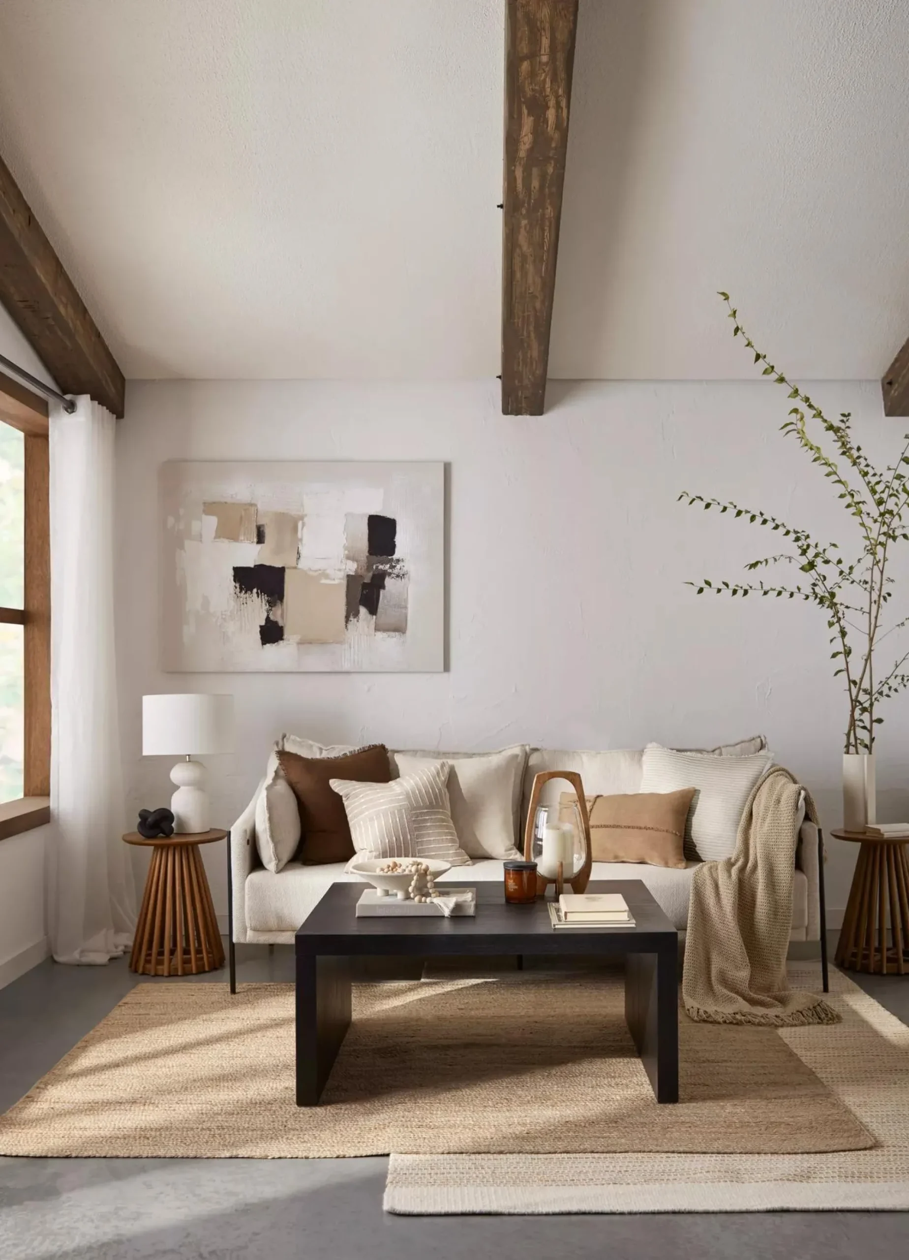 Bouclair Glass Candle Holder with Wooden Base* Home Decorative Items & Objects|Candles & Candle Stick Holders