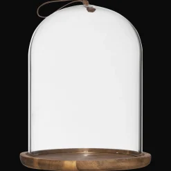 Bouclair Glass Dome with Wood Base* Home Decorative Items & Objects