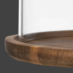Bouclair Glass Dome with Wood Base* Home Decorative Items & Objects