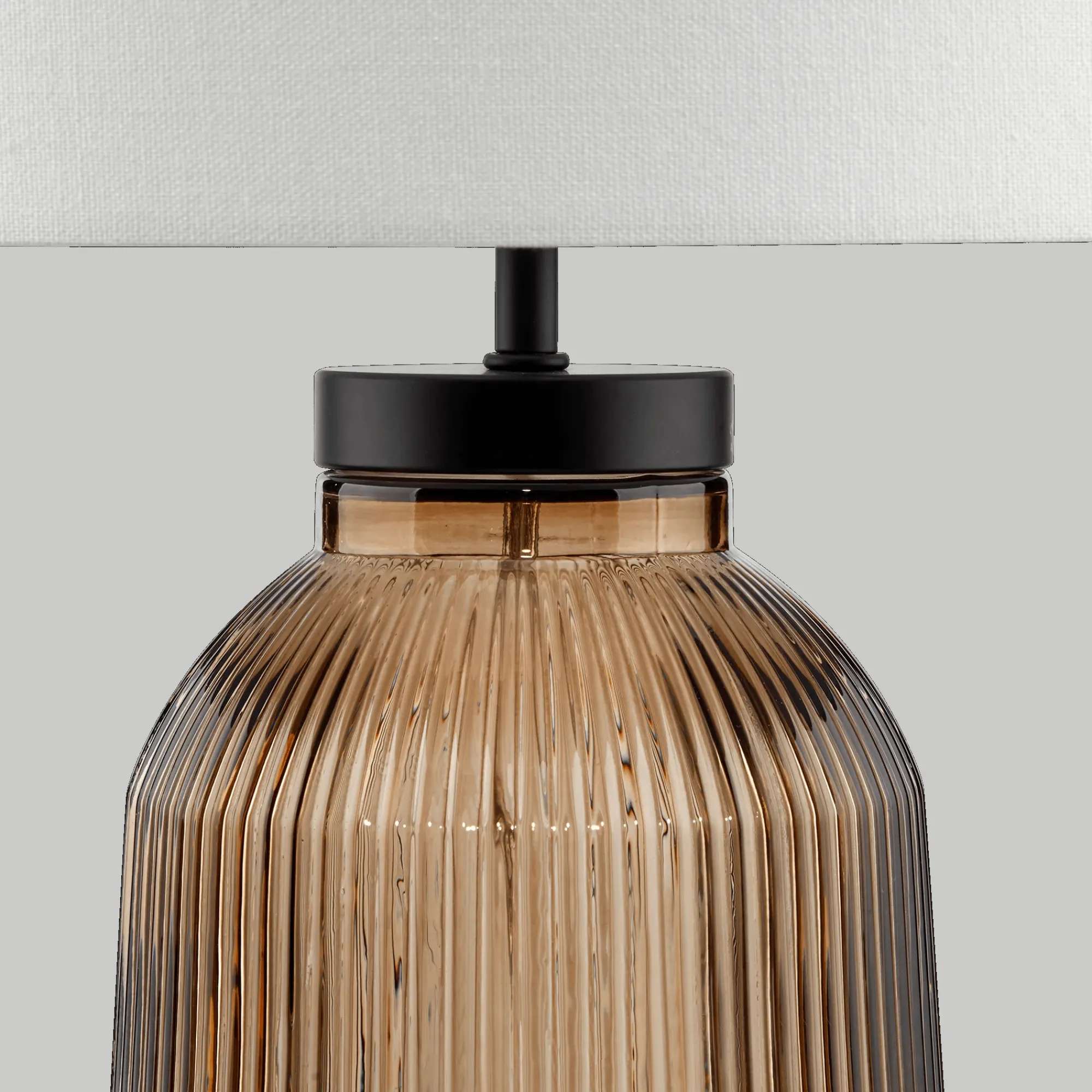 Bouclair Glass Ribbed Table Lamp* Table Lamps