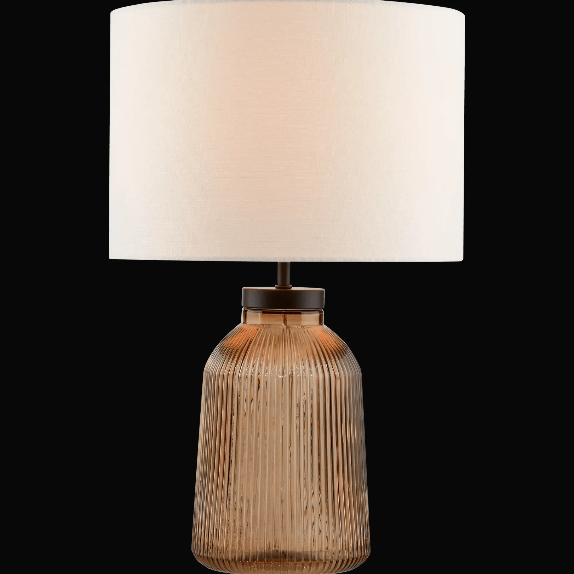 Bouclair Glass Ribbed Table Lamp* Table Lamps