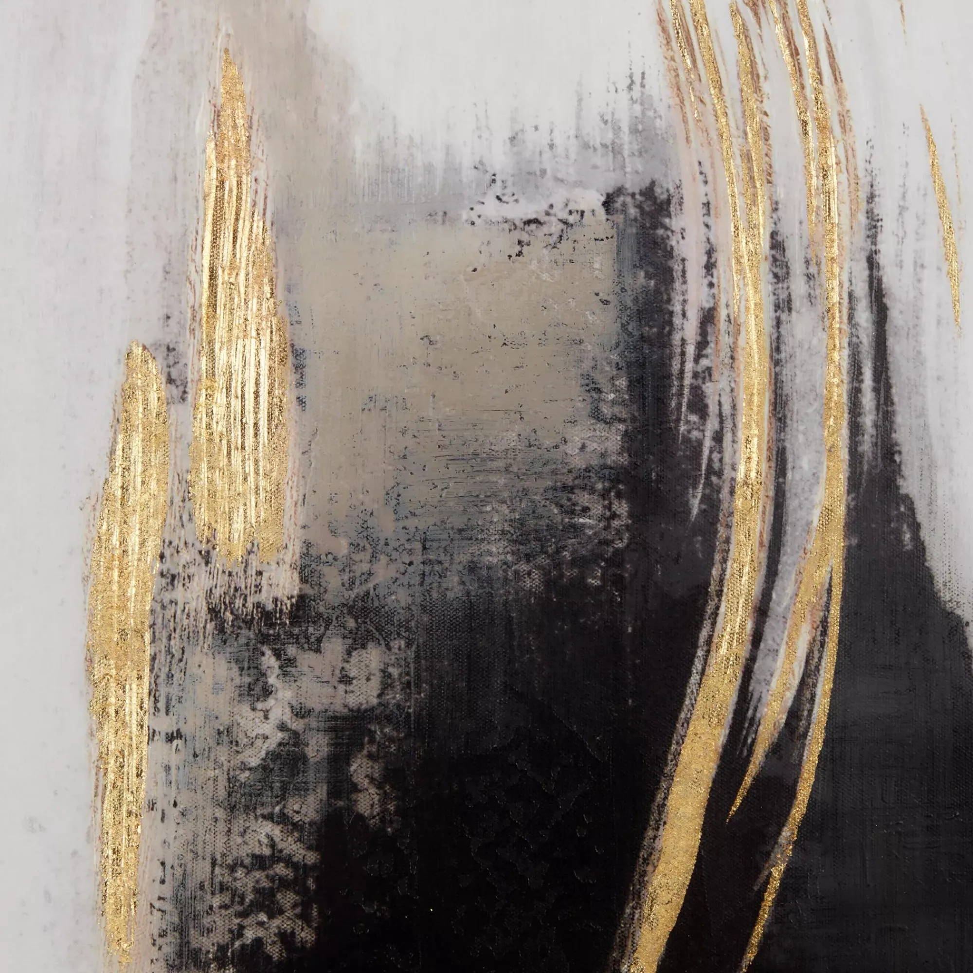 Bouclair Gold Abstract Printed Framed Art* Printed & Photography Wall Art Canvases