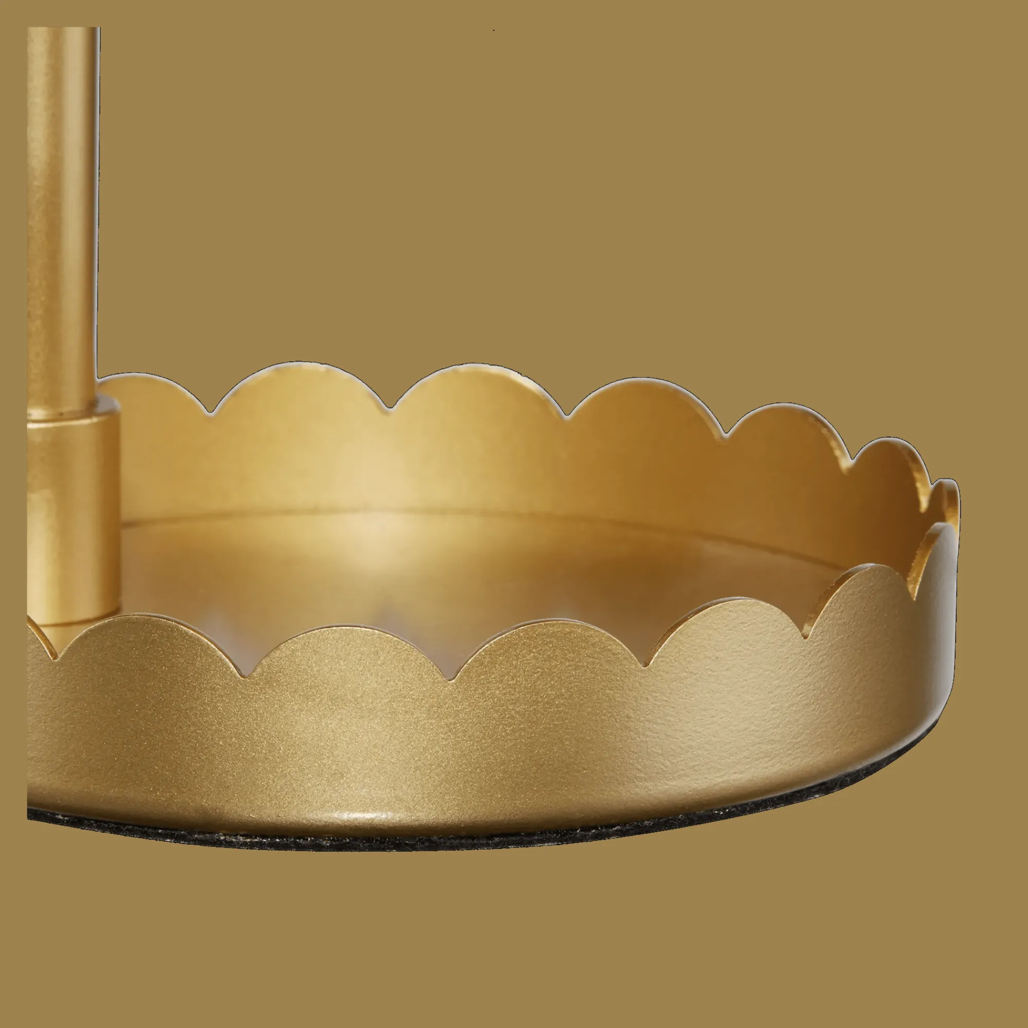 Bouclair Gold Table Lamp With Scalloped Base* Junior Lighting