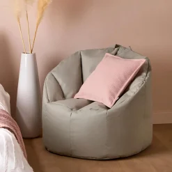 Bouclair Green Canvas Bean Bag* Junior Bedroom Furniture