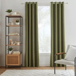 Bouclair Green Chita Blackout Curtain* Sheer Curtains & Window Sheer Panels|Blackout Window Curtains