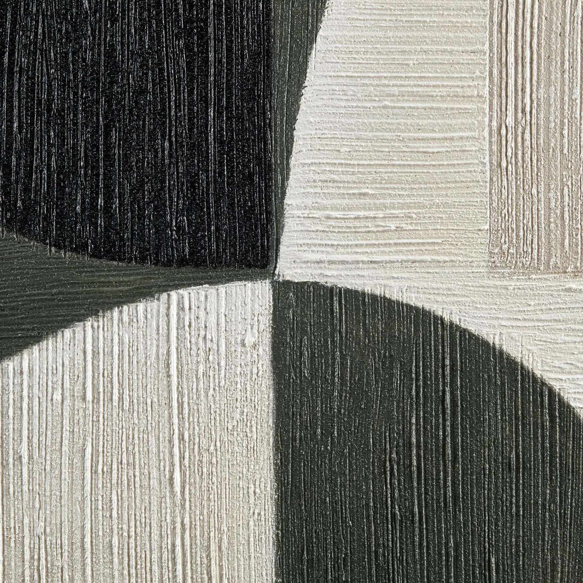 Bouclair Green Color Block Abstract Framed Art* Oil Paintings