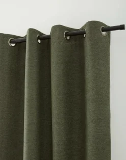 Bouclair Green Dion Blackout Curtain* Sheer Curtains & Window Sheer Panels|Blackout Window Curtains