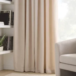 Bouclair Green Emile Panel Curtain* Sheer Curtains & Window Sheer Panels|Room Darkening & Light Filtering Curtains