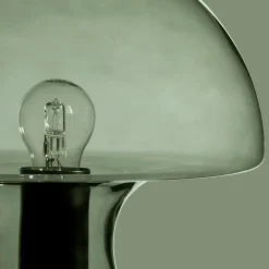 Bouclair Green Glass Mushroom Table Lamp* Table Lamps
