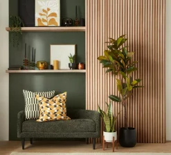 Bouclair Green Glass Pillar Candle Holder* Home Decorative Items & Objects|Candles & Candle Stick Holders