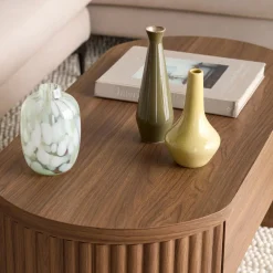 Bouclair Green Glass Table vase* Modern Decorative Vases|Home Decorative Items & Objects