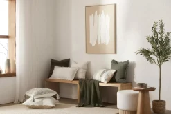 Bouclair Green Lonny Woven Throw* Decorative Throws & Blankets