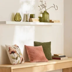 Bouclair Green Losy Cushion Cover* Decorative Throw Pillows