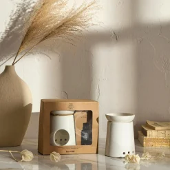 Bouclair Green Tea Oil Burner Gift Set* Candles & Candle Stick Holders