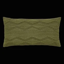 Bouclair Green Yara Lumbar Decorative Pillow* Decorative Throw Pillows