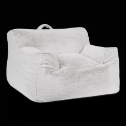 Bouclair Grey Kids Furry Lounge Chair* Junior Bedroom Furniture