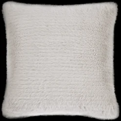 Bouclair Grey Maddox Faux Fur Decorative Pillow* Decorative Throw Pillows