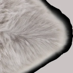Bouclair Grey Maddox Faux Fur Decorative Pillow* Decorative Throw Pillows