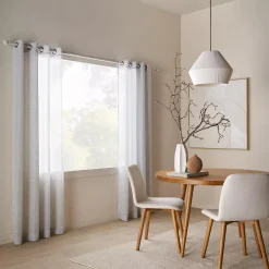 Bouclair Grey Merlot Sheer Curtain* Sheer Curtains & Window Sheer Panels