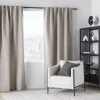 Bouclair Grey Ortega Blackout Back-Tab Curtain* Sheer Curtains & Window Sheer Panels|Blackout Window Curtains