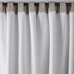 Bouclair Grey Ortega Blackout Back-Tab Curtain* Sheer Curtains & Window Sheer Panels|Blackout Window Curtains