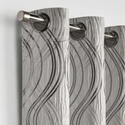 Bouclair Grey Prato Panel Curtain* Sheer Curtains & Window Sheer Panels|Room Darkening & Light Filtering Curtains