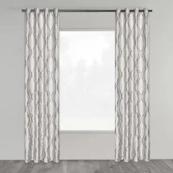 Bouclair Grey Prato Panel Curtain* Sheer Curtains & Window Sheer Panels|Room Darkening & Light Filtering Curtains