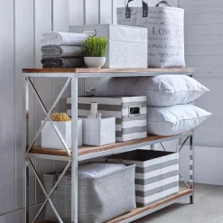 Bouclair Grey Storage Basket with Handles* Storage Baskets & Hampers|Storage & Baskets