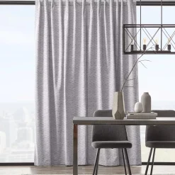 Bouclair Grey Toulouse Blackout Curtain with Hidden Backtab* Sheer Curtains & Window Sheer Panels|Blackout Window Curtains