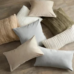 Bouclair Grey Waverly Decorative Lumbar Pillow* Decorative Throw Pillows