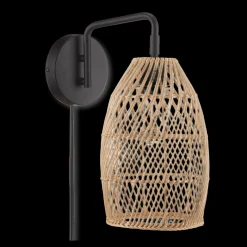 Bouclair Hemp Rope & Black Metal Wall Sconce* Table Lamps