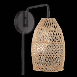 Bouclair Hemp Rope & Black Metal Wall Sconce* Table Lamps