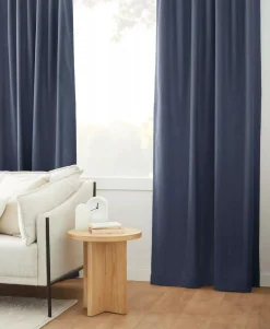 Bouclair Indigo Taha Rod Pocket Back Tab Blackout Curtain* Sheer Curtains & Window Sheer Panels|Blackout Window Curtains