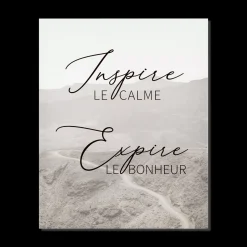 Bouclair Inspire Expire Printed Canvas* Printed & Photography Wall Art Canvases