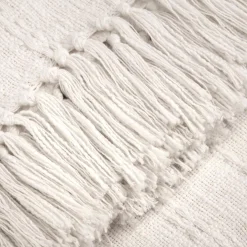 Bouclair Ivory Myruna Throw* Decorative Throws & Blankets