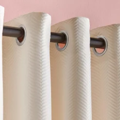 Bouclair Ivory Quincy Panel Curtain* Sheer Curtains & Window Sheer Panels|Room Darkening & Light Filtering Curtains