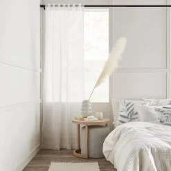 Bouclair Kacha Rod Pocket Back Tab Sheer Curtain* Sheer Curtains & Window Sheer Panels