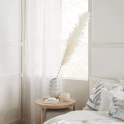 Bouclair Kacha Rod Pocket Back Tab Sheer Curtain* Sheer Curtains & Window Sheer Panels