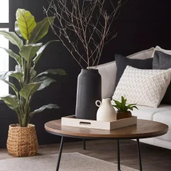 Bouclair Large Ficus in Rattan Pot* Branches|Artificial Flowers