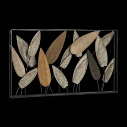 Bouclair Leaf Wood & Metal Wall Art* Wall Decorations
