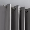 Bouclair Light Grey Chambray Blackout Curtain* Sheer Curtains & Window Sheer Panels|Blackout Window Curtains