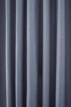 Bouclair Light Grey Chambray Blackout Curtain* Sheer Curtains & Window Sheer Panels|Blackout Window Curtains
