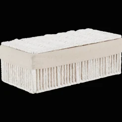 Bouclair Linen Basket with Lid* Storage Baskets & Hampers|Storage & Baskets