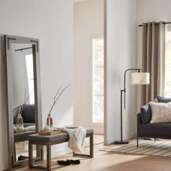 Bouclair Linen Swivel Metal Floor Lamp* Floor Lamps