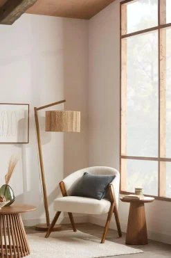 Bouclair Mango Wood Hourglass Side Table* Side Tables|Coffee Tables & Side Tables